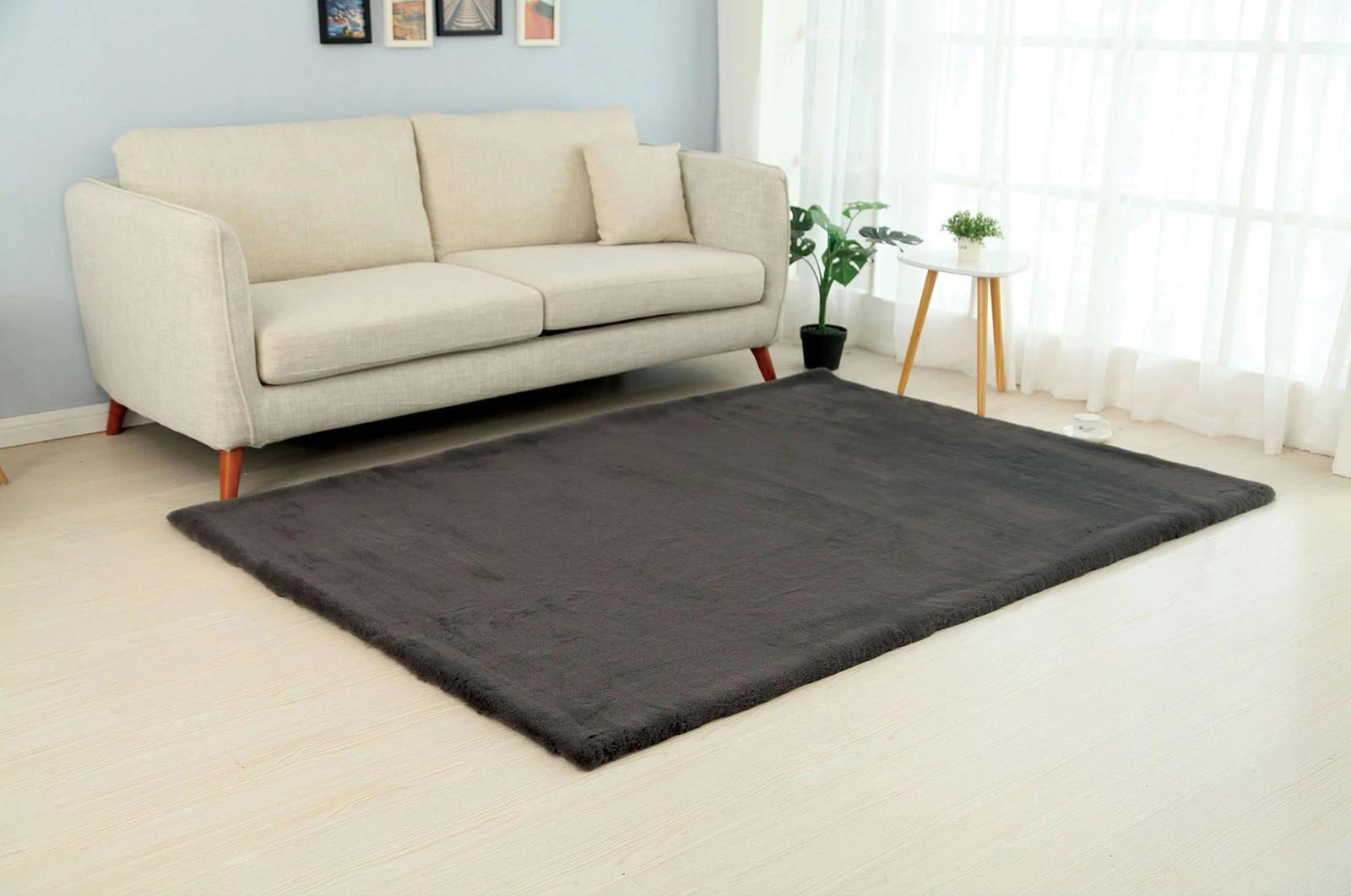 

    
Contemporary Charcoal Polyester 5'3"x7'6" Area Rug Furniture of America RG4140 Caparica
