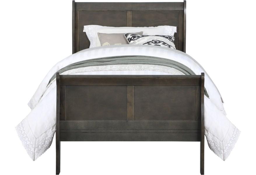 

    
Contemporary Dark Gray Queen Bed by Acme Louis Philippe 26790Q
