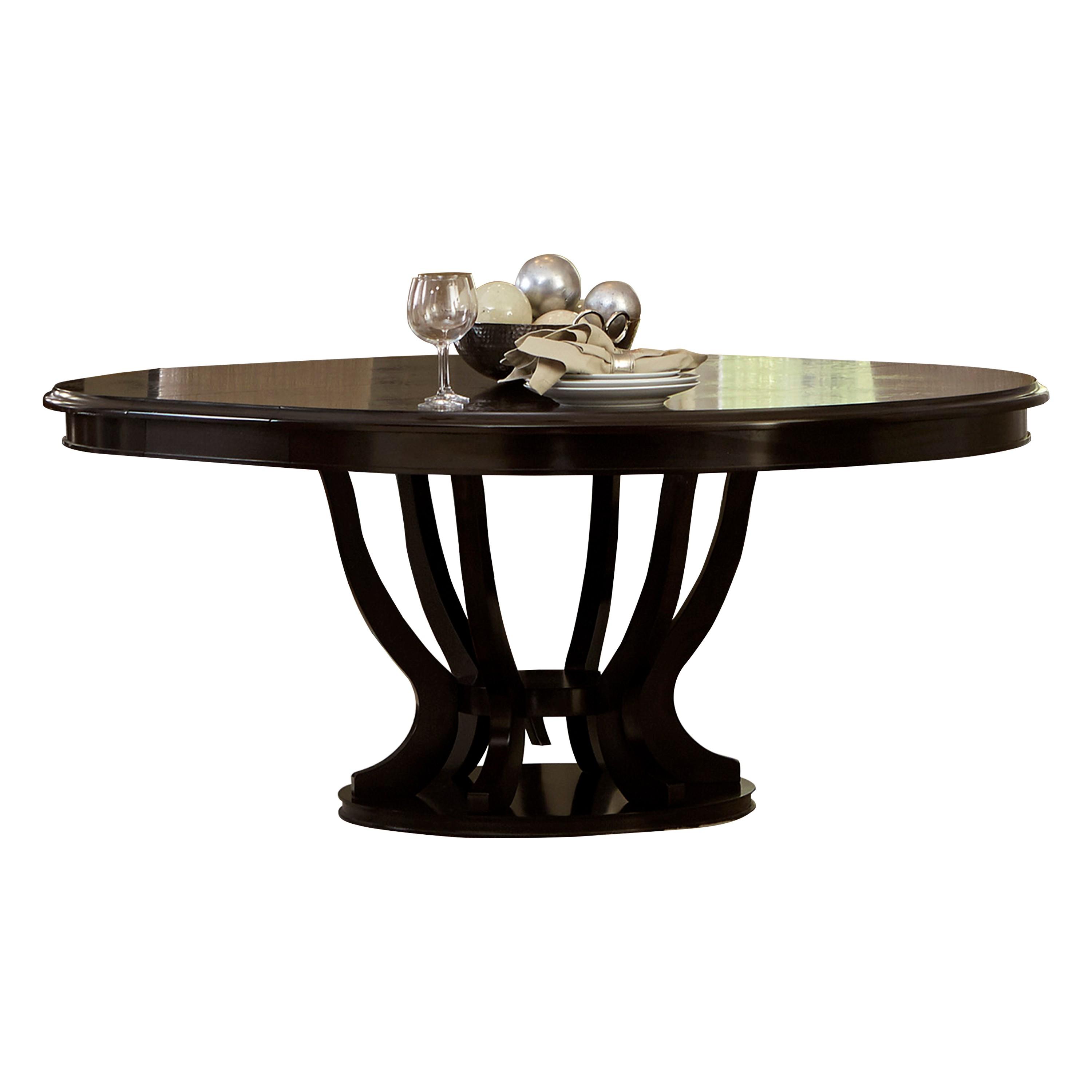 

    
Contemporary Espresso Wood Dining Table Homelegance 5494-76* Savion
