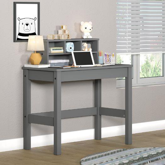 

    
Contemporary Gray Writing Desk w/hutch by Acme 92995 Logan
