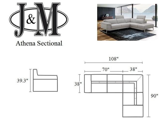 

    
J&M Furniture Athena Sectional Sofa Light Grey 17527
