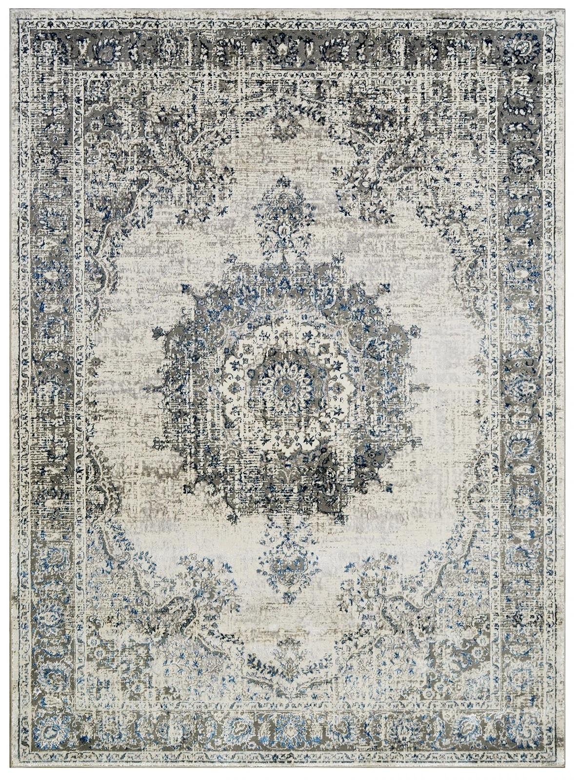 

    
Contemporary Medallion Ash Gray Polyester 5' x 7' Area Rug Furniture of America RG5123 Crumlin
