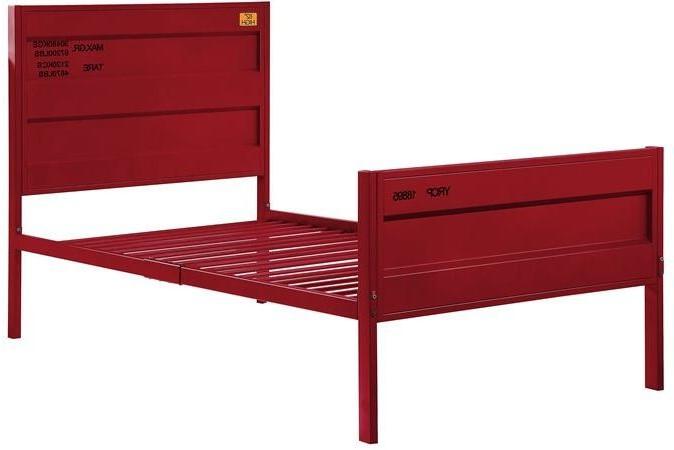 

    
Contemporary Red Full Bed + Trundle by Acme Cargo 35945F-2pcs
