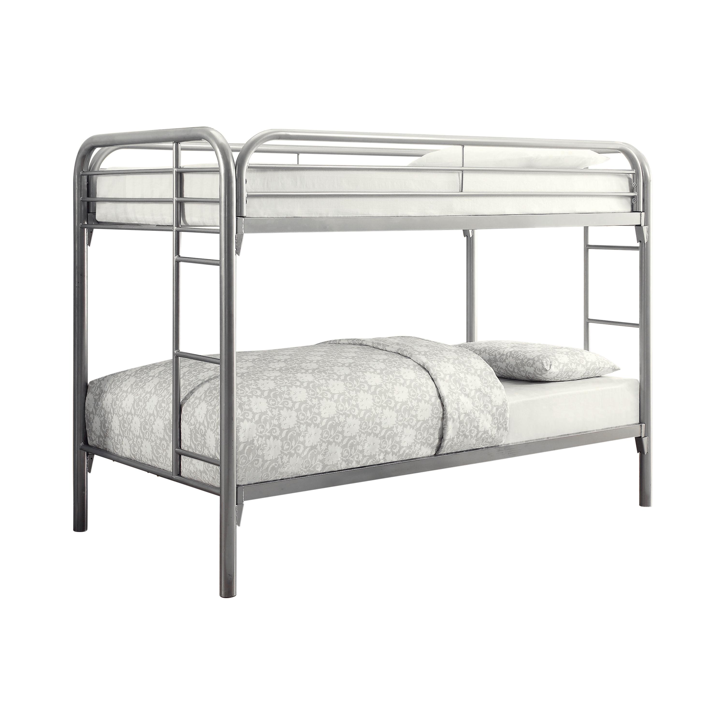 Contemporary Bunk Bed 2256V Morgan 2256V in Silver 
