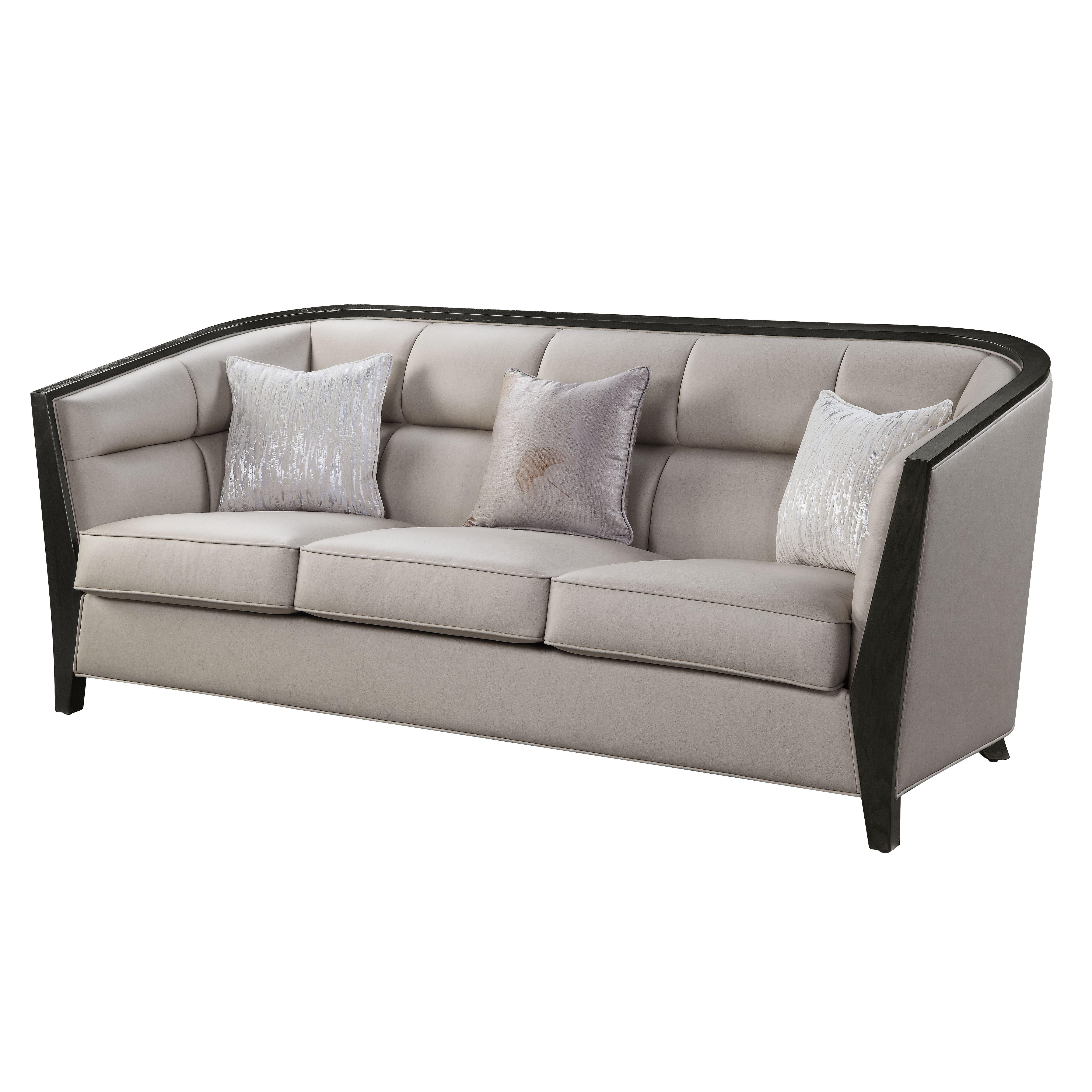 Contemporary, Classic Sofa Zemocryss 54235 in Beige Fabric