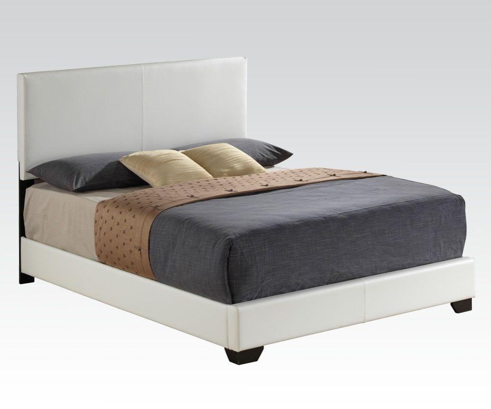 Contemporary Full bed Ireland III 14395F in White 