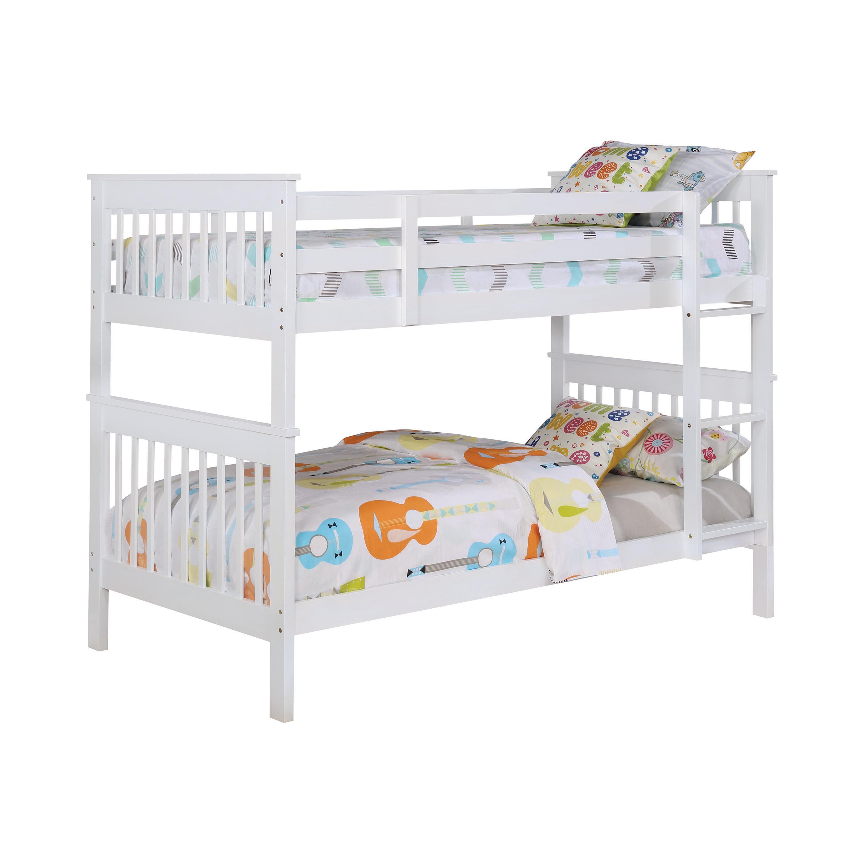 Contemporary Bunk Bed 460244N Chapman 460244N in White 