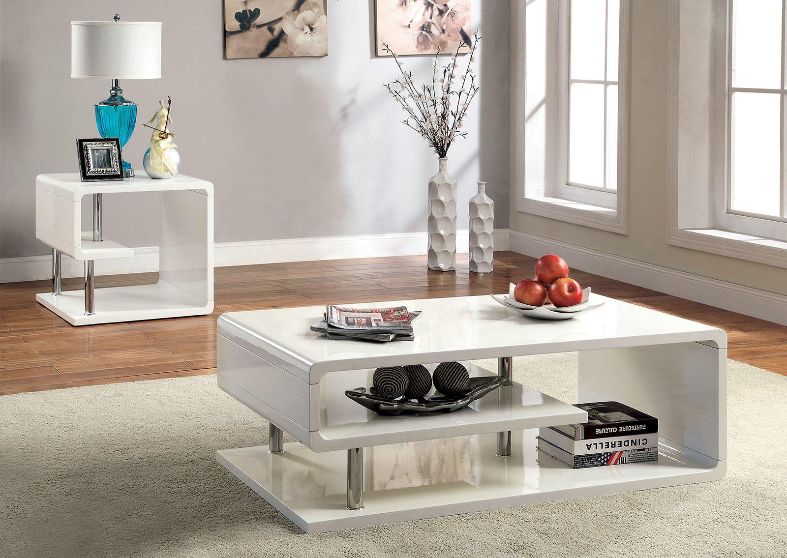 

    
Furniture of America CM4057C Ninove Coffee Table White CM4057C
