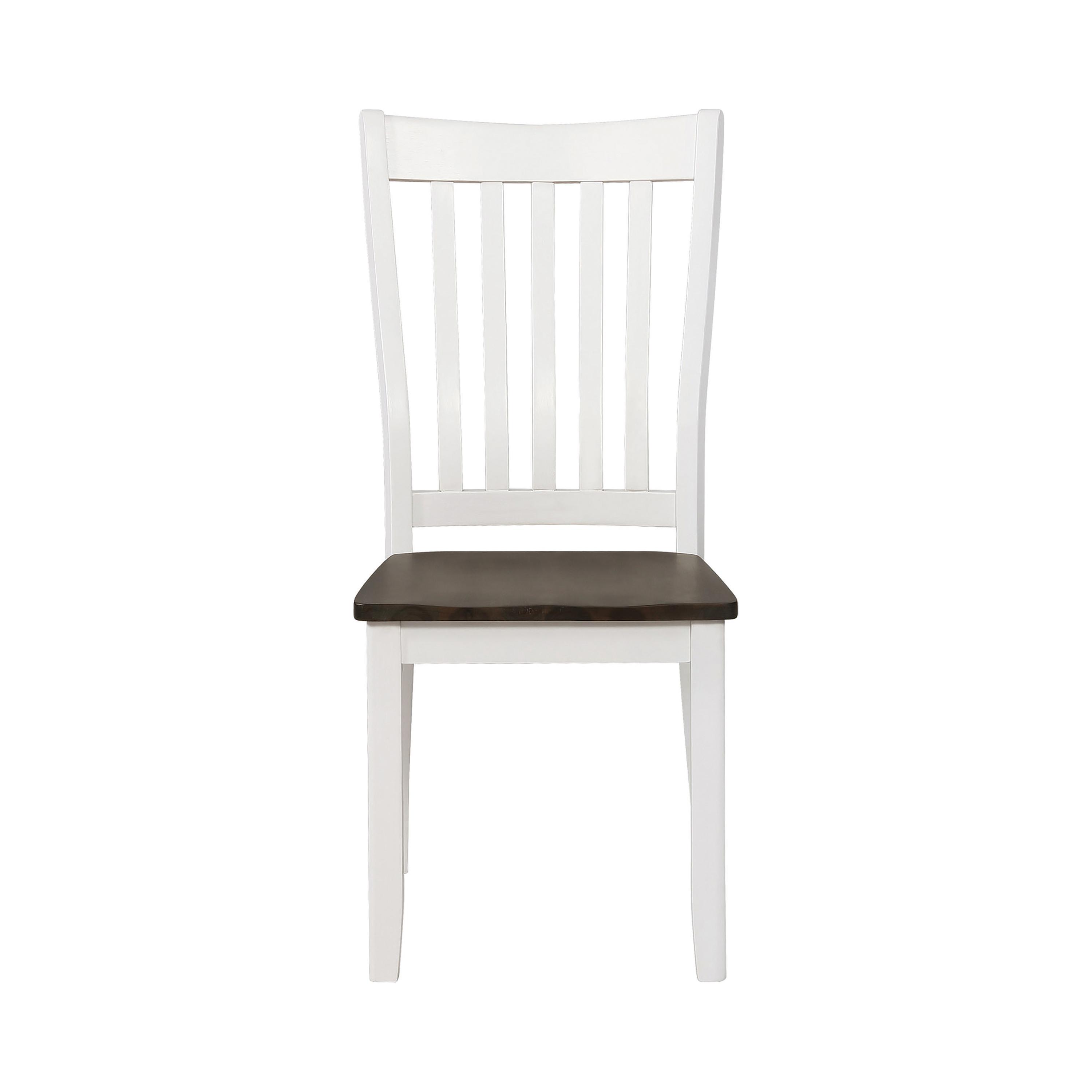 Cottage Side Chair Set 109542 Kingman 109542 in Espresso, White 