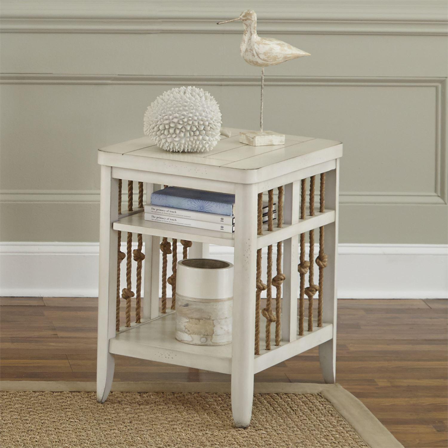 

    
Cottage White Wood End Table 469-OT1021 Liberty Furniture
