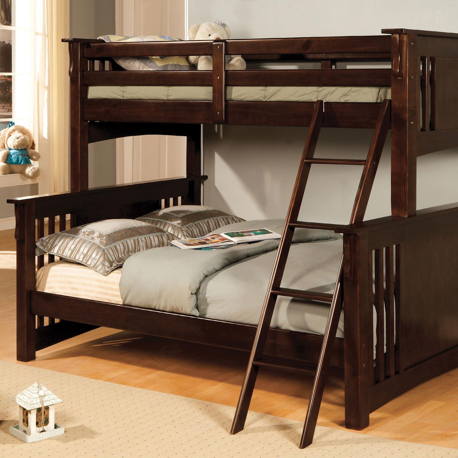 Cottage Bunk Bed SPRING CREEK CM-BK602F-EXP CM-BK602F-EXP-BED in Brown 