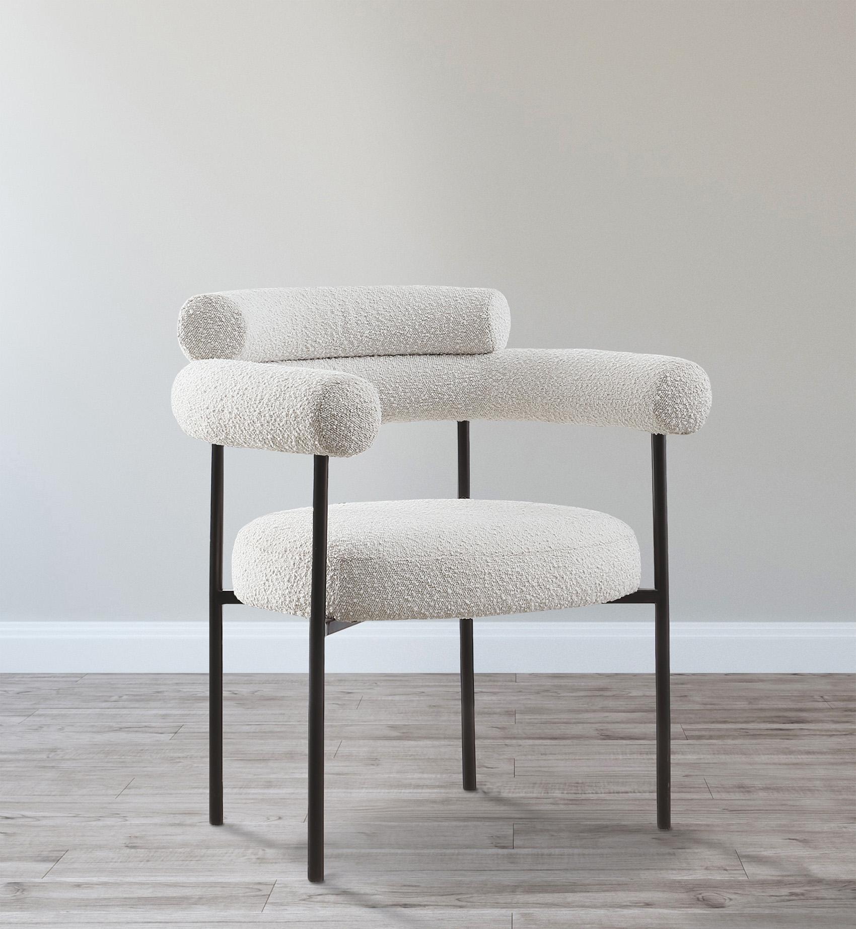 

        
Meridian Furniture BLAKE 879Cream-C Dining Chair Set Cream Boucle Fabric 94308265209

