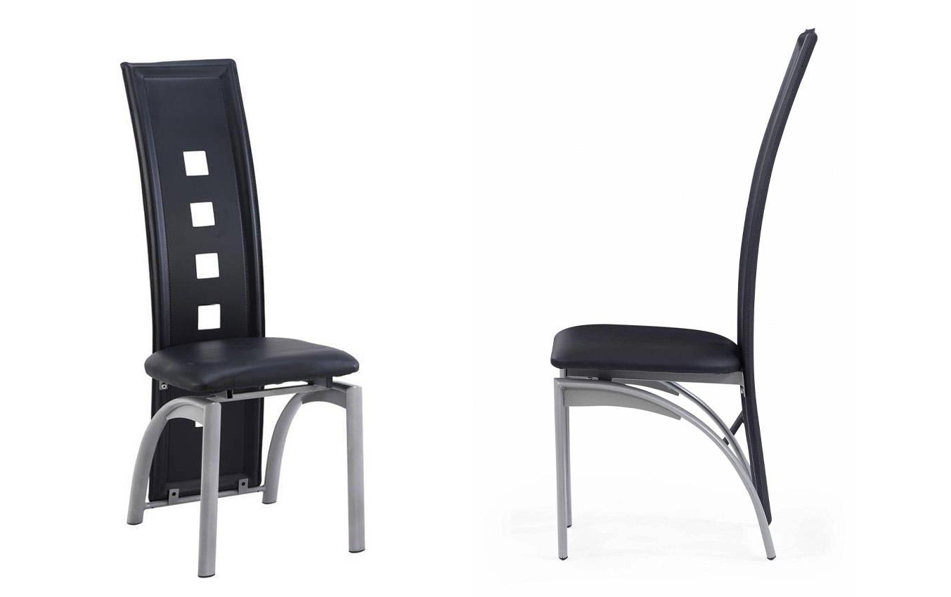

    
D1058DC Elongated Curved Back Black Vinyl Dining Chair Set 2 Pcs Global USA
