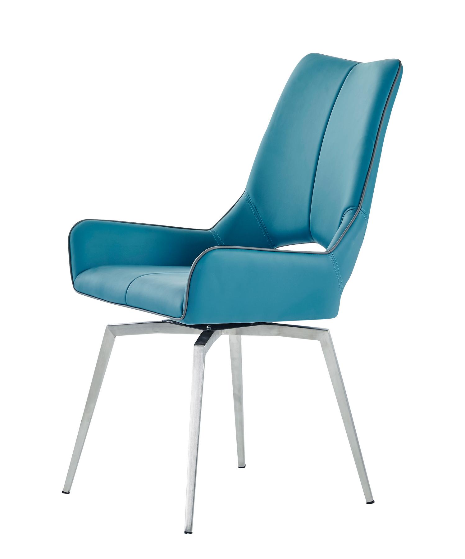 

    
D4878NDC- TURQ Bucket Style Seats Turquoise PU Dining Chair Set 2Pcs Global USA

