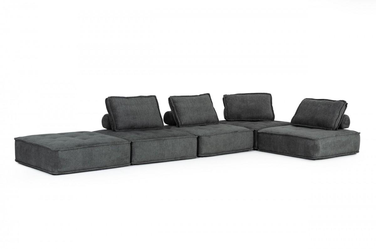

    
Dark Grey Fabric Modular Sectional Sofa VIG Divani Casa Nolden Contemporary
