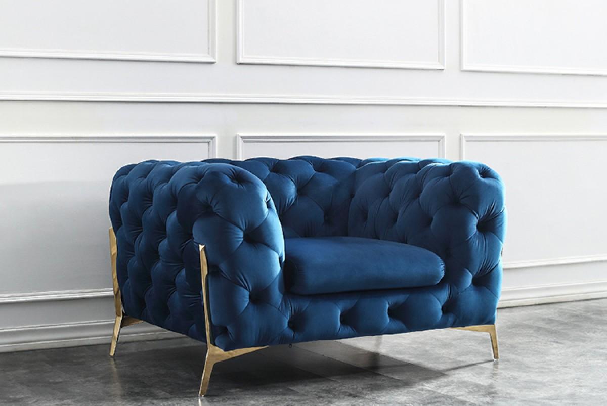 

    
Deluxe Dark Blue Velvet Tufted Arm Chair Set 2 Pcs VIG Divani Casa Sheila Modern
