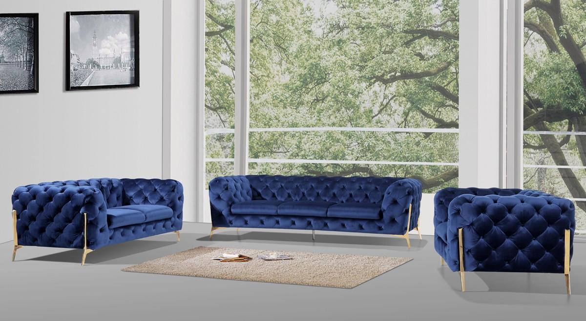 

    
VGCA1346-BLUE-CH VIG Furniture Arm Chair Set
