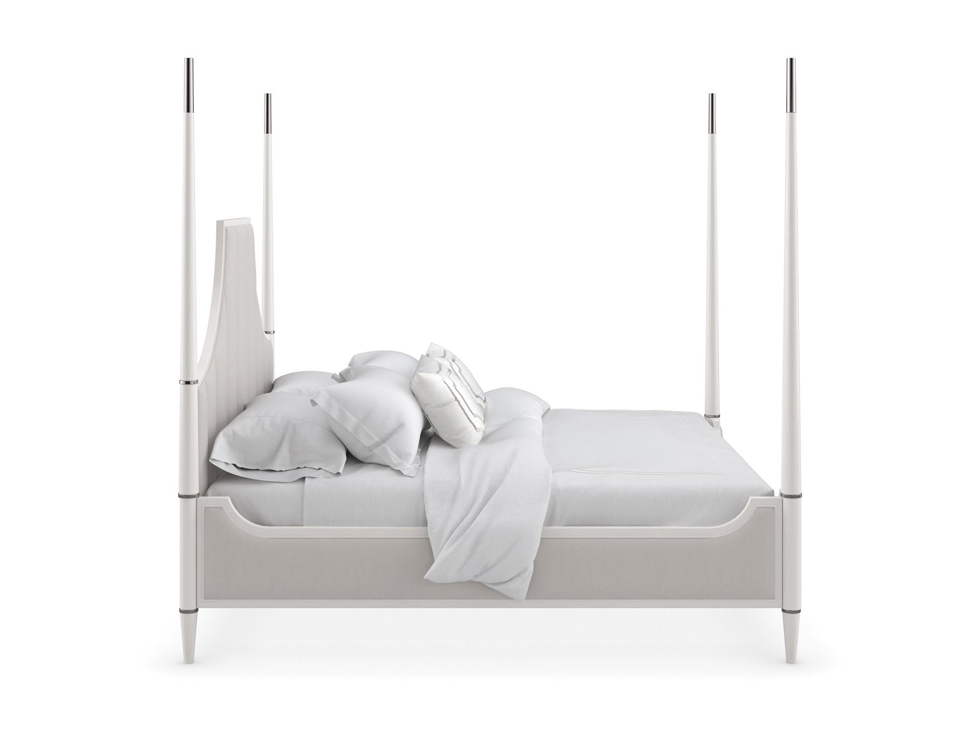 

    
Caracole TO POST OR NOT TO POST-KING / TO POST OR NOT TO POST BED POST Poster Bed Pearl/Gray CLA-021-103 CLA-021-123P
