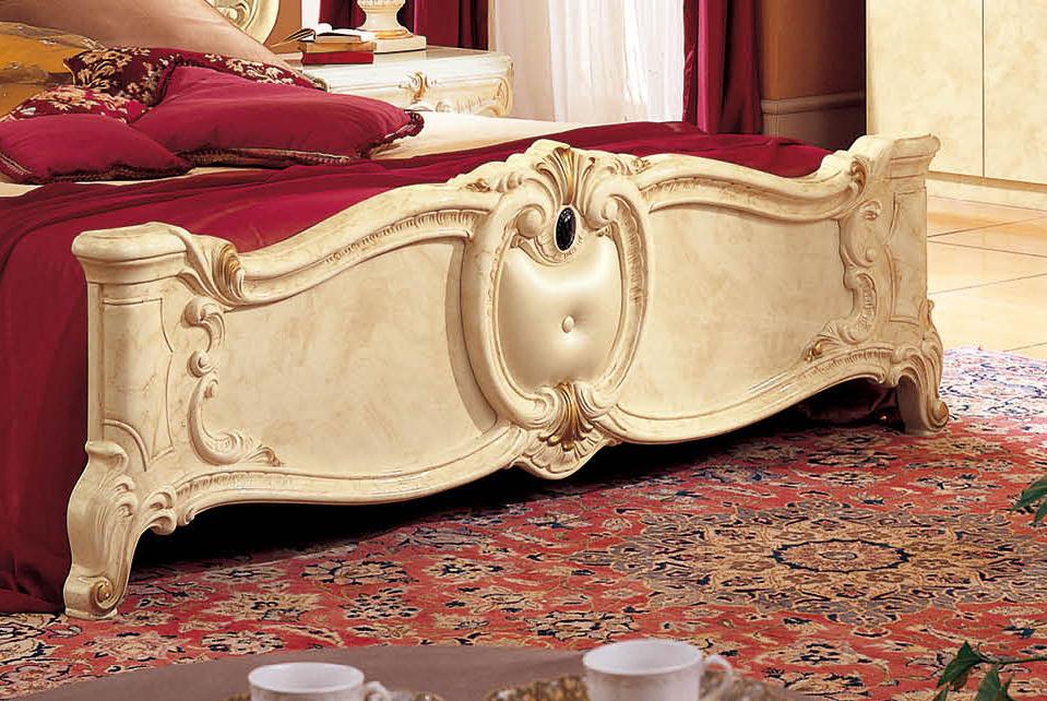

                    
Buy Luxury Glossy Ivory King Bedroom Set 5Pcs Classic Made in Italy ESF Barocco
