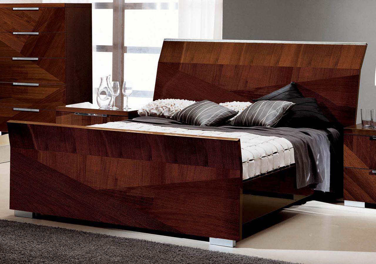 

    
ESF Capri & Cindy Modern Natural brown wood King Size Bedroom Set 5 Pcs
