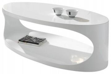 

    
High Gloss Finish White Oval Coffee Table Contemporary ESF CT202
