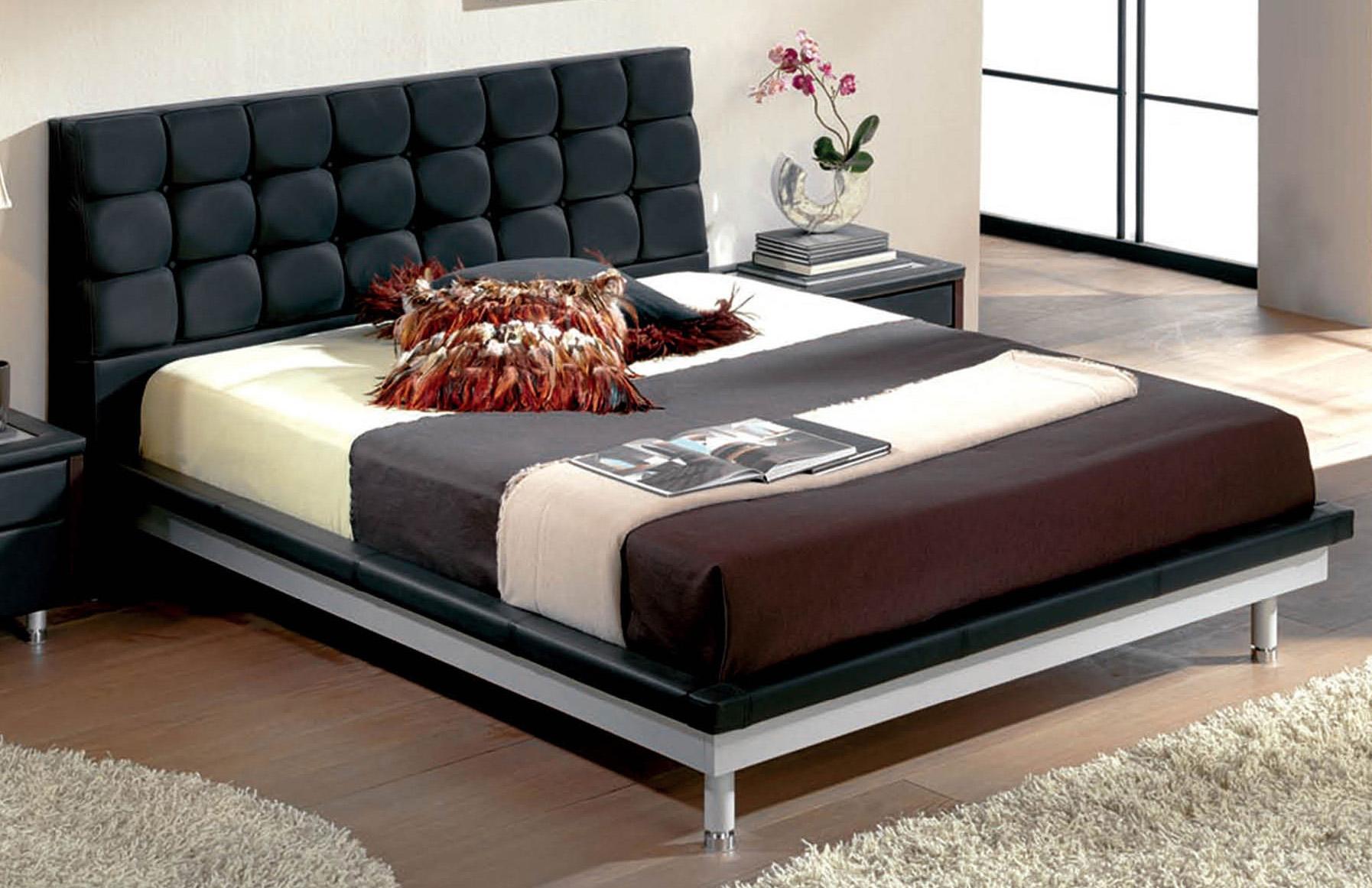 

    
ESF Toledo 603 Black Leatherette Full Size Bed Contemporary Made in Spain
