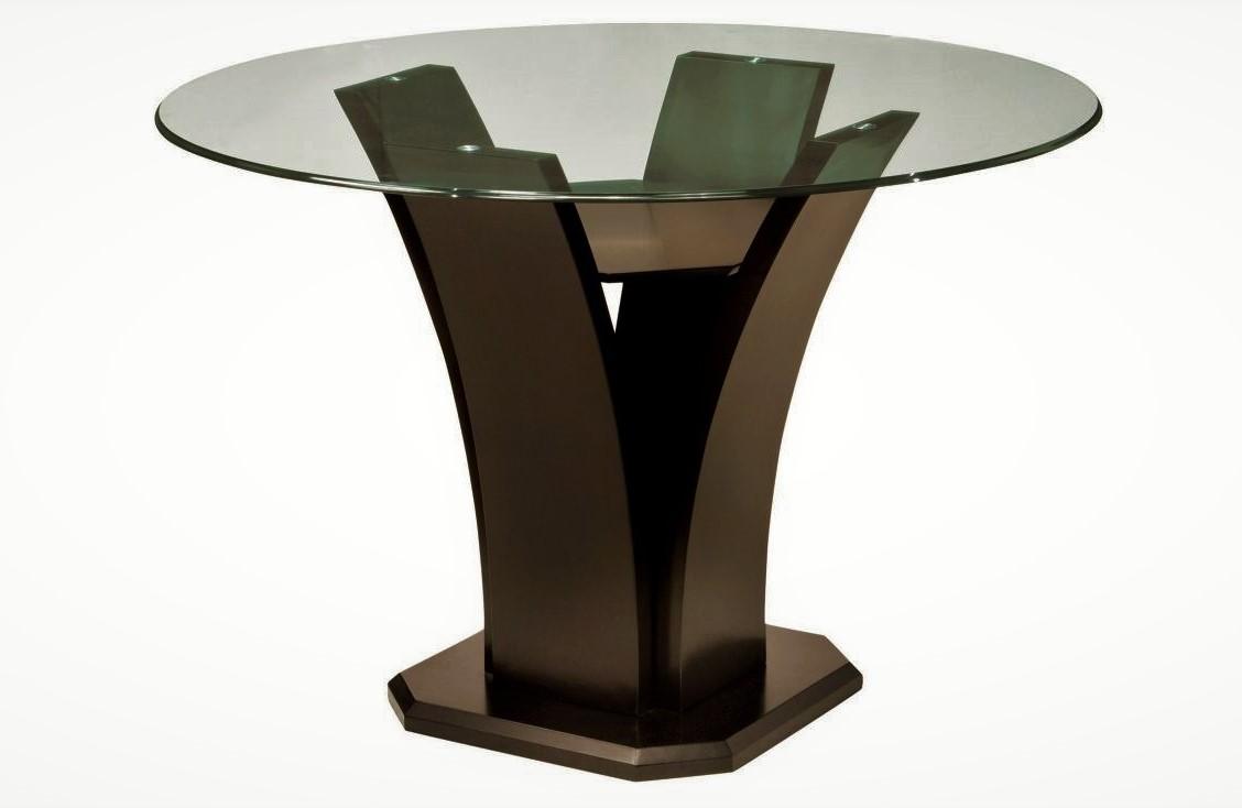 

    
Espresso Counter Height Table w/ Glass Top by Crown Mark Camelia 1710T-54
