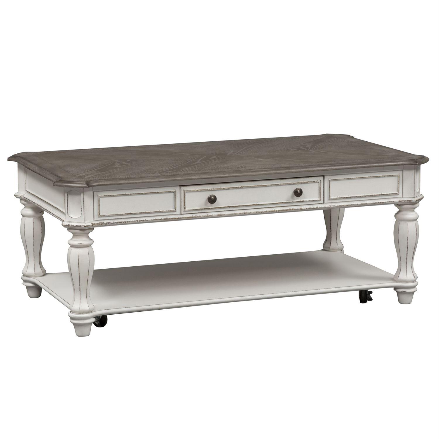 

    
Liberty Furniture Magnolia Manor  (244-OT) Coffee Table Coffee Table White 244-OT1010
