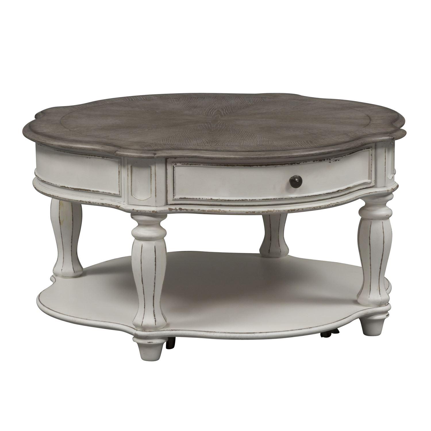 

    
Liberty Furniture Magnolia Manor  (244-OT) Coffee Table Coffee Table White 244-OT1011
