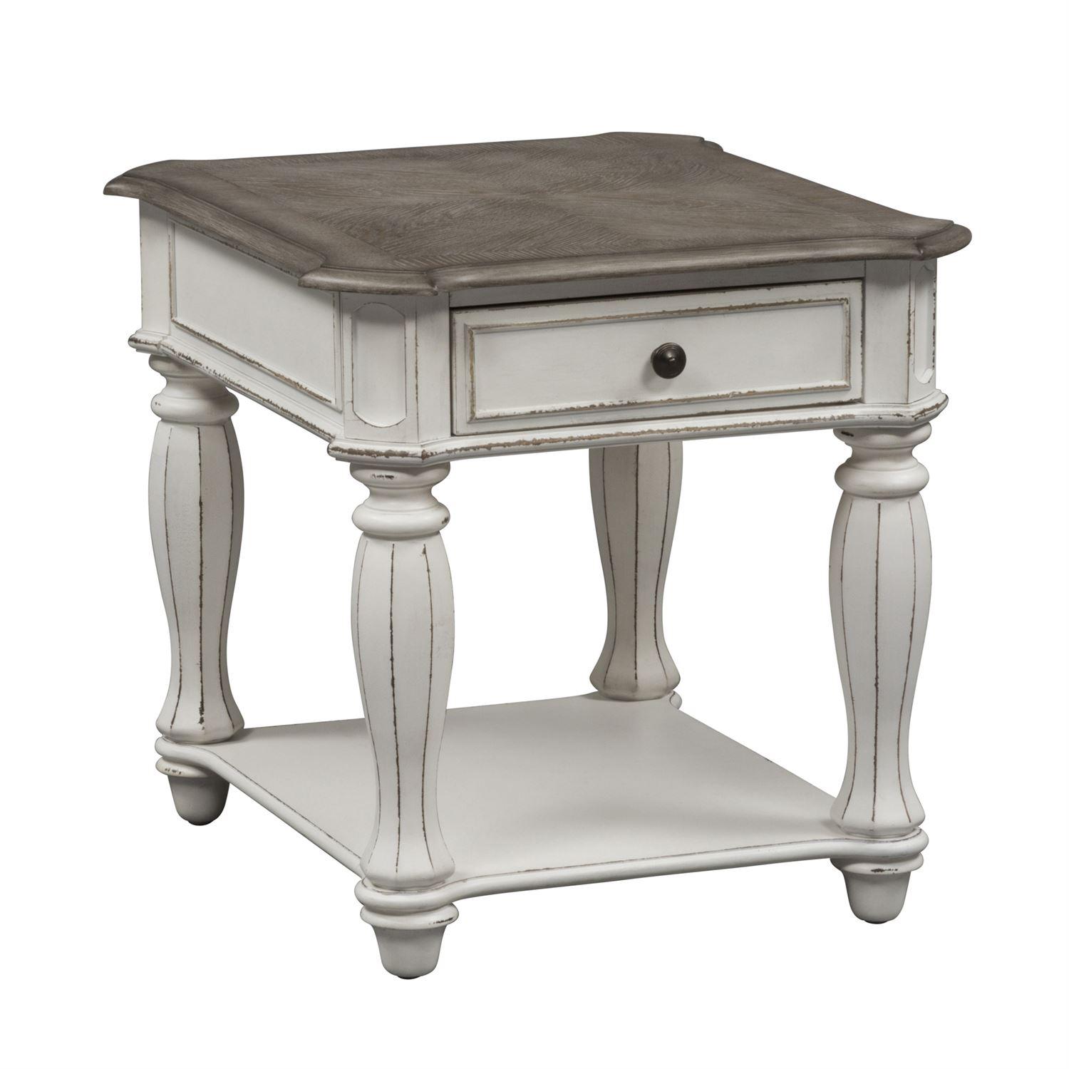 

    
Liberty Furniture Magnolia Manor  (244-OT) End Table End Table White 244-OT1020
