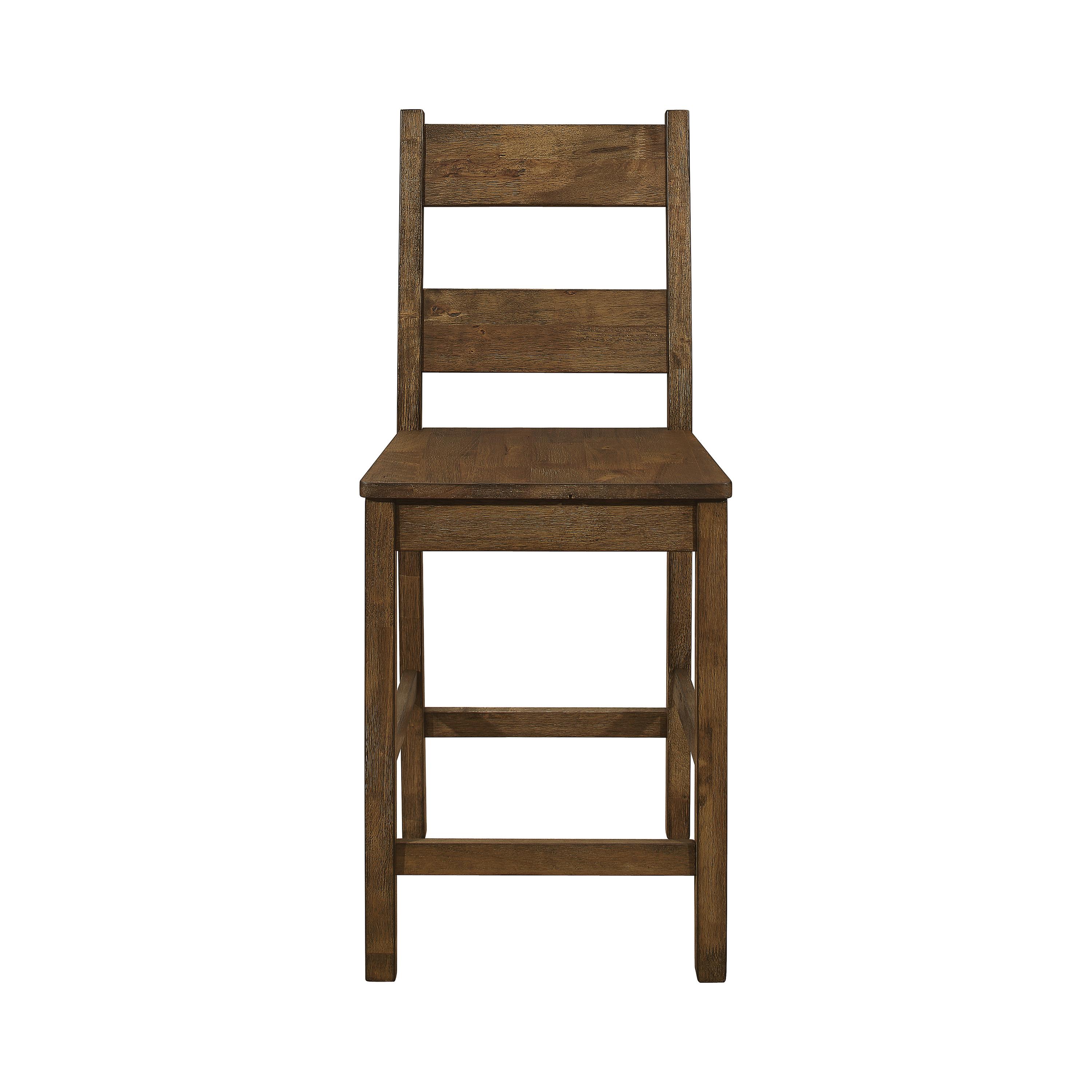 Farmhouse Counter Height Stool Set 192029 Coleman 192029 in Golden Brown 