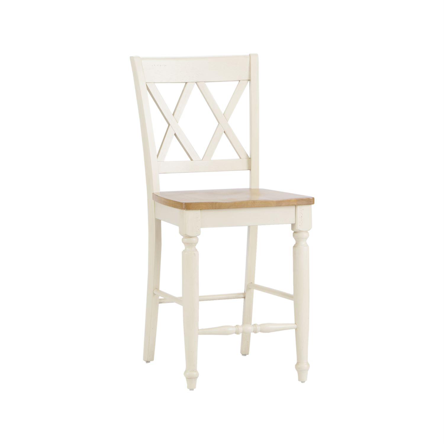 Farmhouse Counter Chair Al Fresco III  (841-CD) Counter Chair 841-B300024 in White 