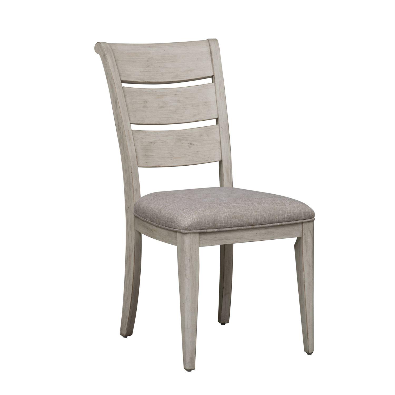 Farmhouse Dining Side Chair Farmhouse Reimagined  (652-DR) Dining Side Chair 652-C2001S-Set-2 in White Linen