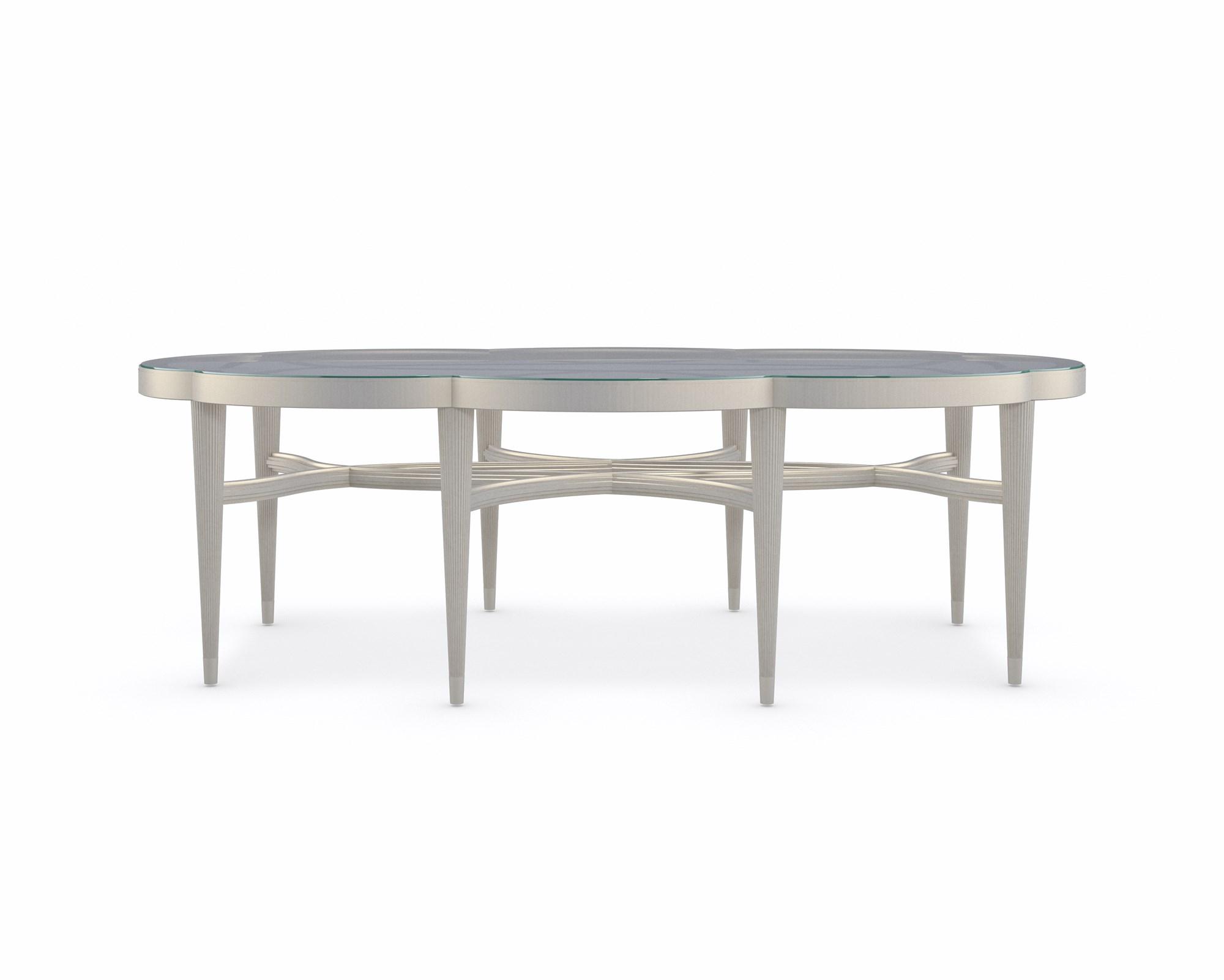

    
Caracole LILLIAN Cocktail Table Taupe/Silver C091-020-401
