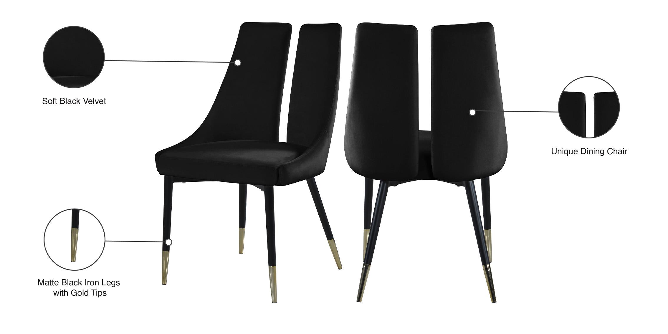 

    
944Black-C Meridian Furniture Dining Chair Set
