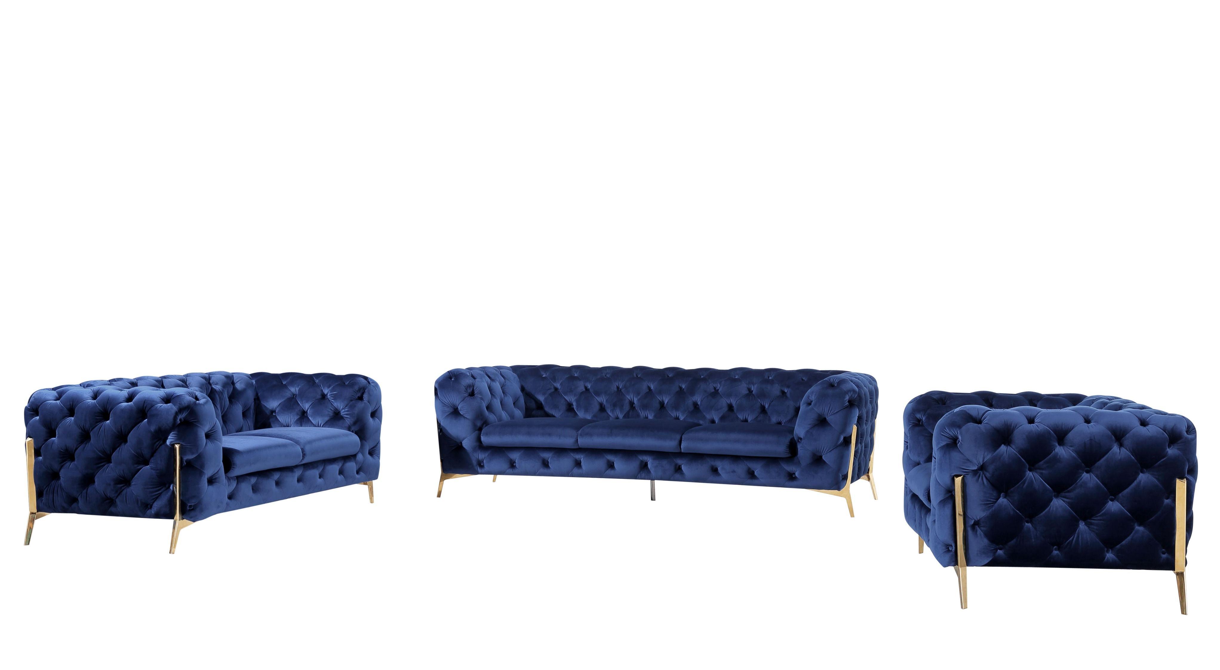

                    
VIG Furniture VGKNK8520-BLU-L Loveseat Blue Velour Purchase 
