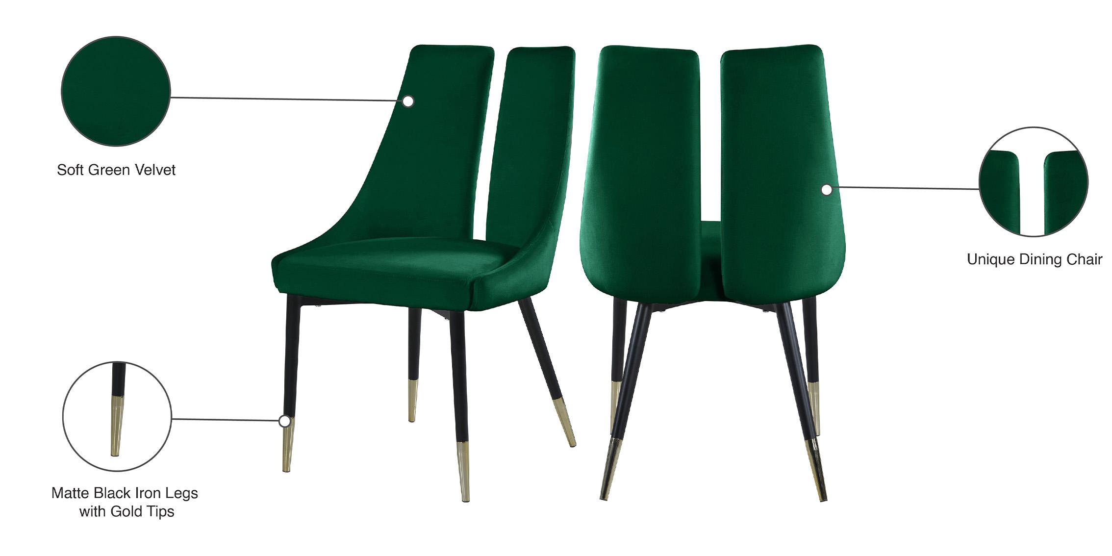 

    
944Green-C Meridian Furniture Dining Chair Set
