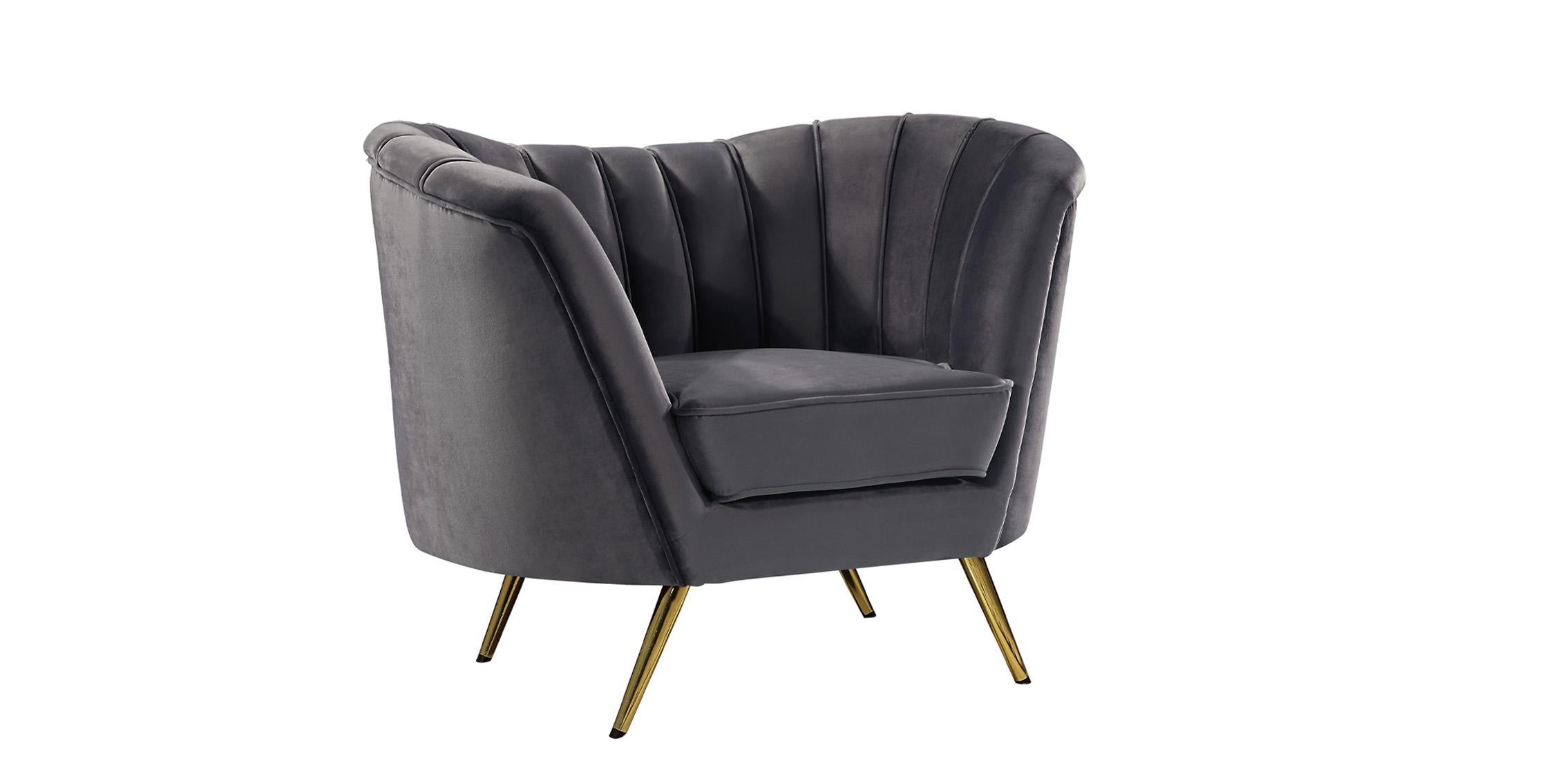 

    
Glam Grey Velvet Chair Margo 622Grey-C Meridian Modern Contemporary
