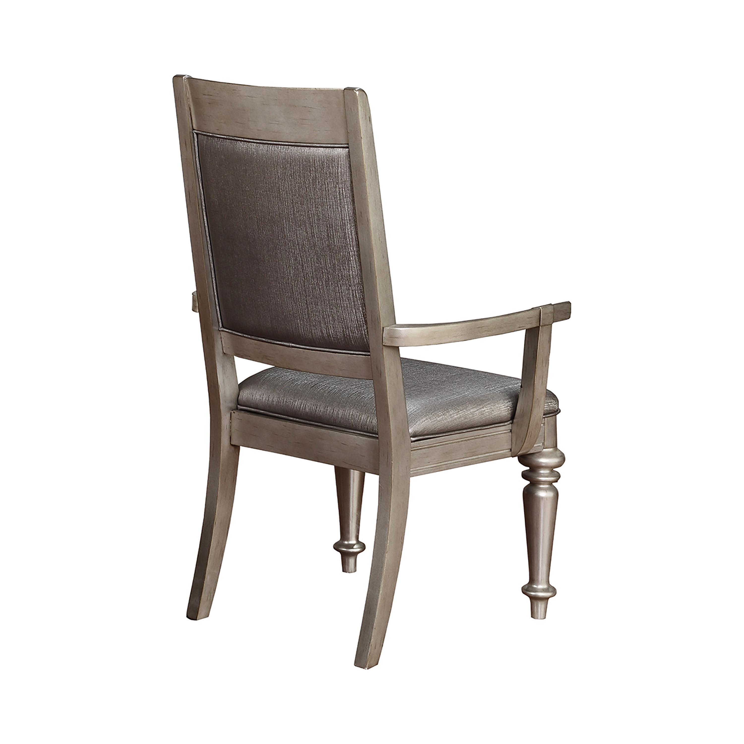

    
Glam Metallic Platinum Asian Hardwood Arm Chair Set 2pcs Coaster 106473 Danette
