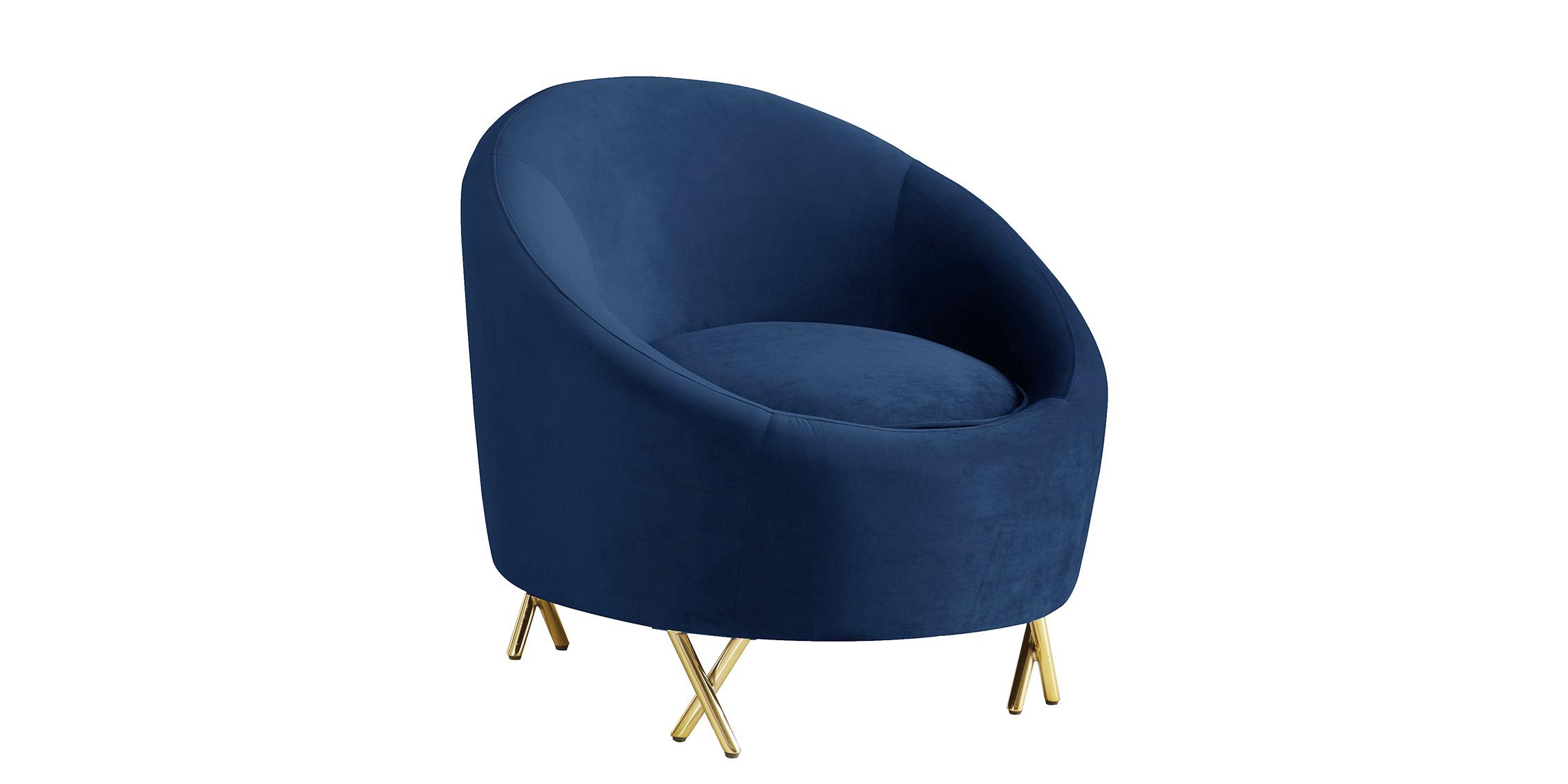 

    
Glam Navy Velvet Arm Chair SERPENTINE 679Navy-C Meridian Contemporary Modern
