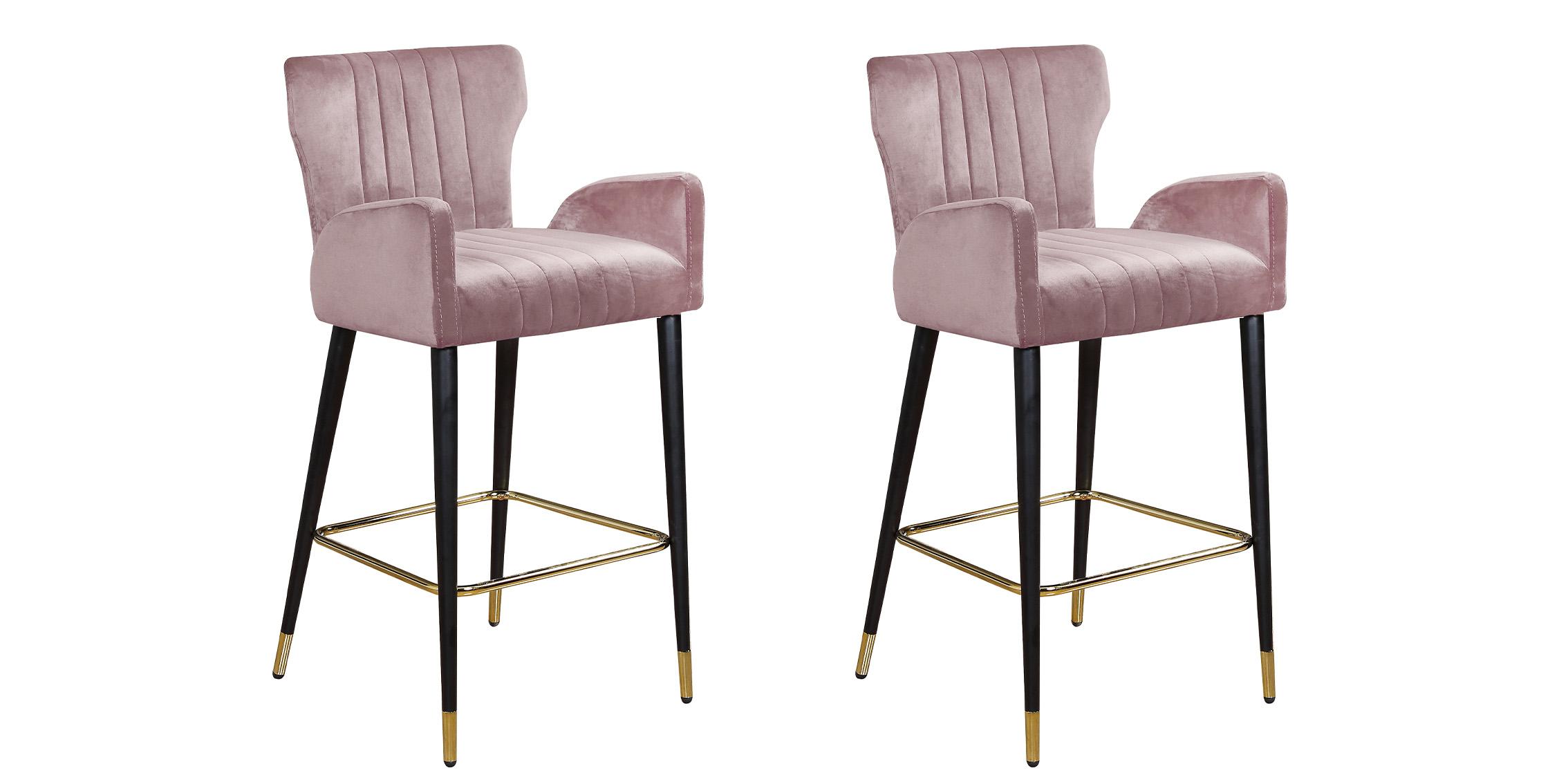 

        
Meridian Furniture LUXE 792Pink-C Counter Stool Set Pink Velvet 647899953057
