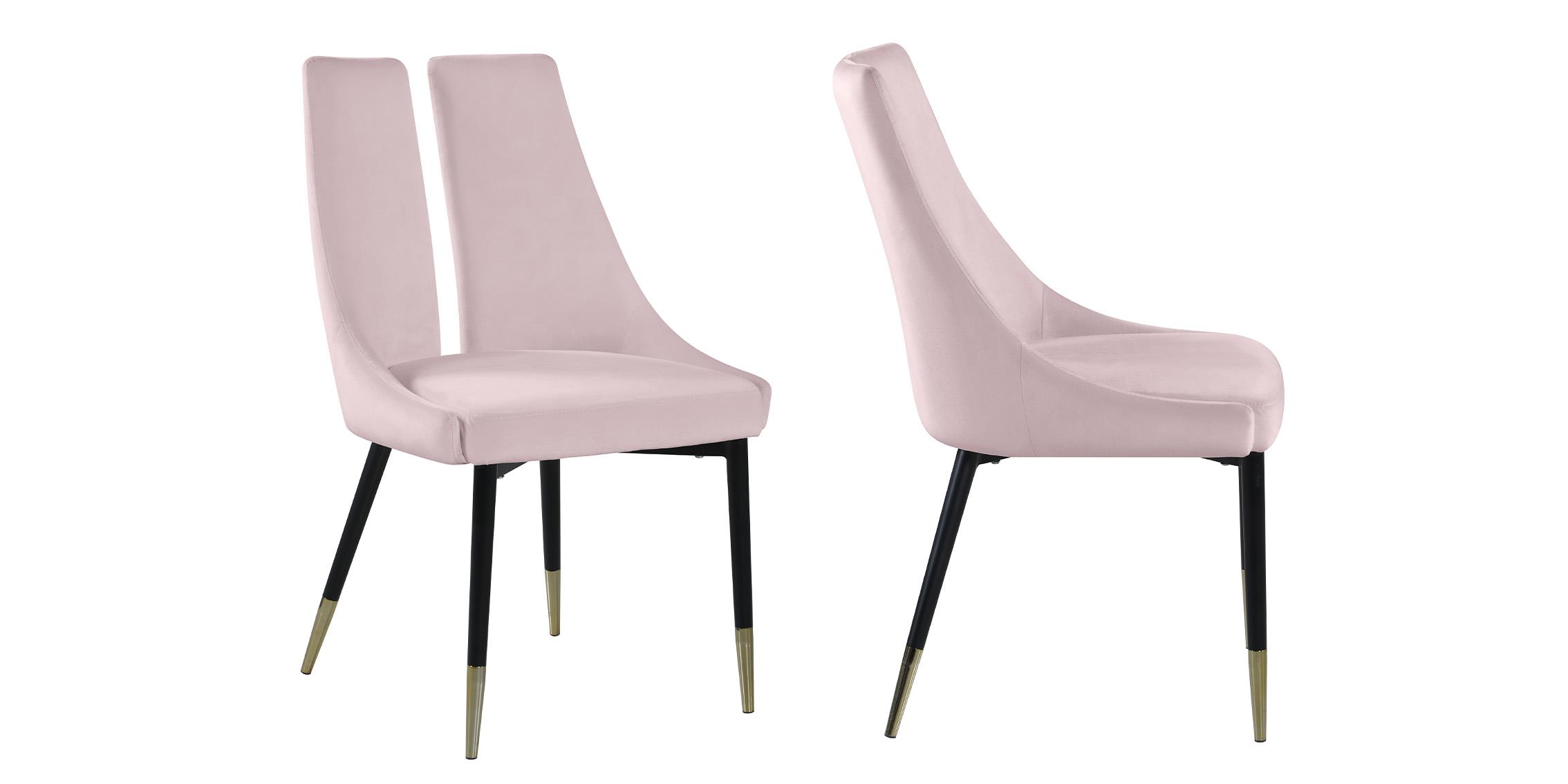 

    
Meridian Furniture SLEEK 944Pink-C Dining Chair Set Pink/Gold 944Pink-C
