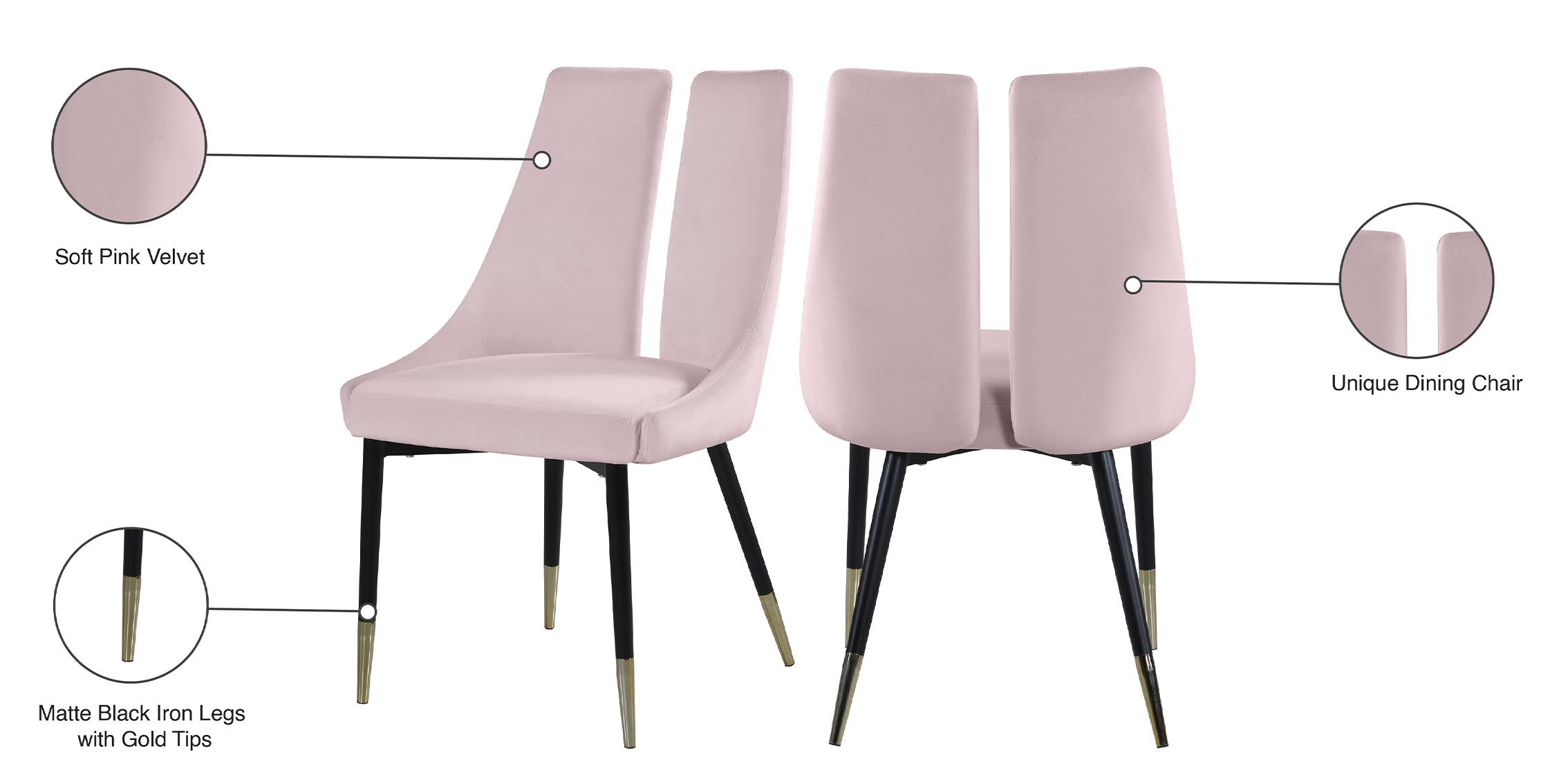 

    
944Pink-C Meridian Furniture Dining Chair Set
