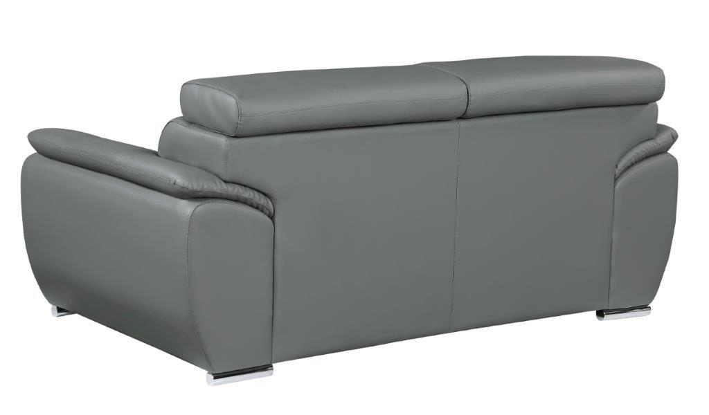 

    
 Order  Gray Premium Leather Match Sofa Set 2Pcs Contemporary 4571 Global United
