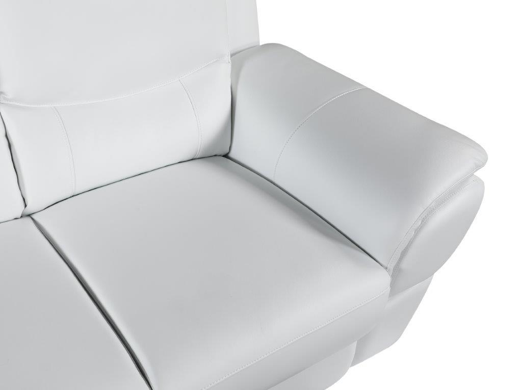 

    
 Shop  WHITE Premium Leather Match Sofa Set 2 Pcs Contemporary 4572 Global United

