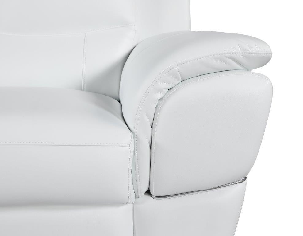 

    
 Photo  WHITE Premium Leather Match Sofa Set 2 Pcs Contemporary 4572 Global United
