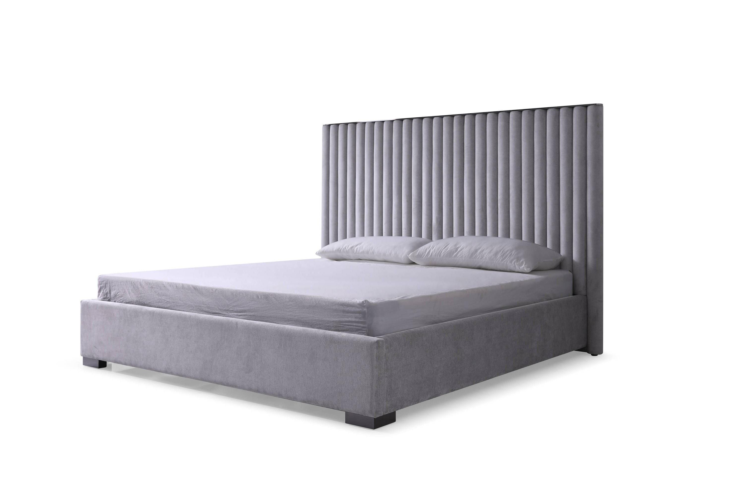 

    
VIG Furniture Splendor Panel Bedroom Set Gray VGVCBD20256-BED-EK-6pcs

