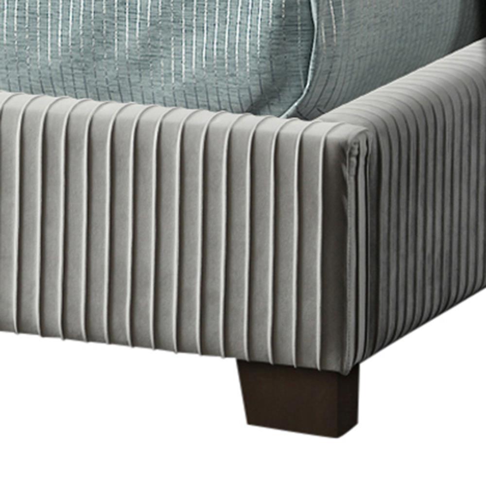 

        
Bernards Furniture Jennie 1147-105 Upholstered Bed Gray Velvet 708939114712

