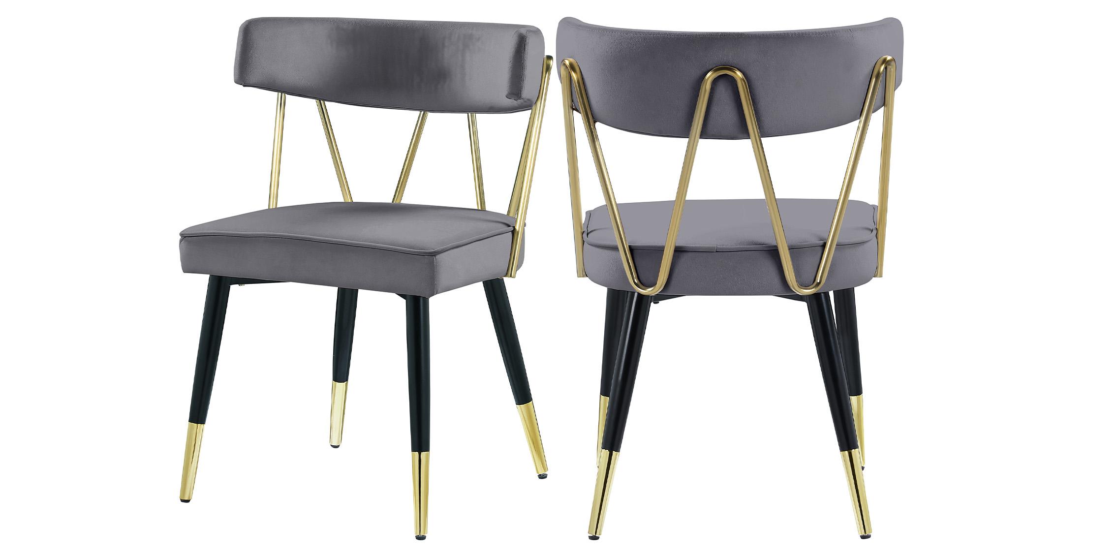 

    
Gray Velvet & Gold Chair Set 2 RHEINGOLD 854Grey-C Meridian Modern Contemporary
