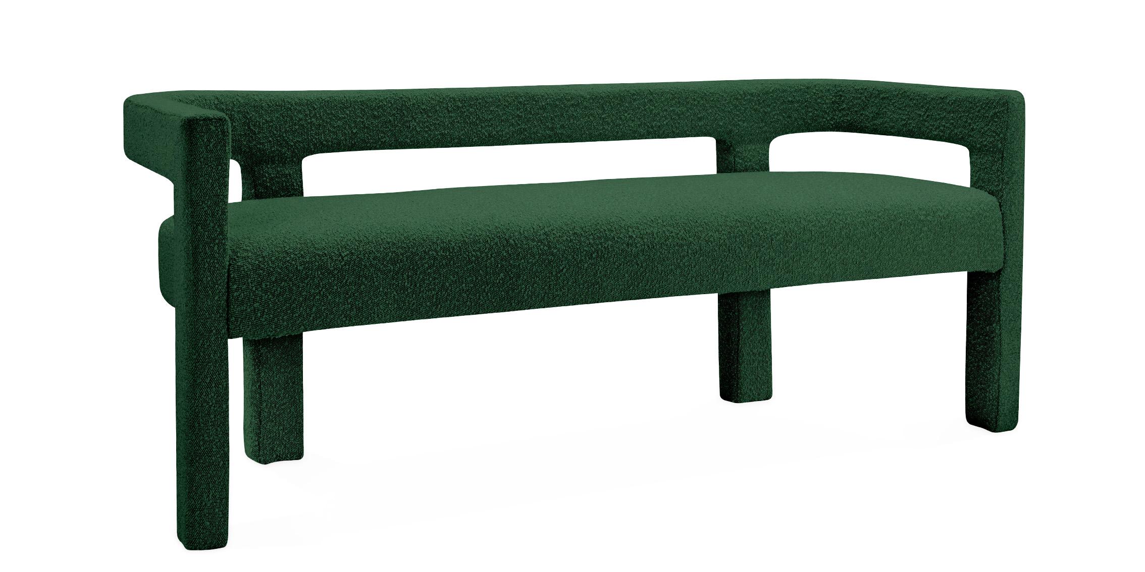 Contemporary, Modern Bench ATHENA 865Green 865Green in Green 